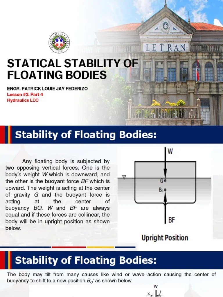 Lesson 3 PART 4 Floating Bodies | PDF | Buoyancy | Mechanics