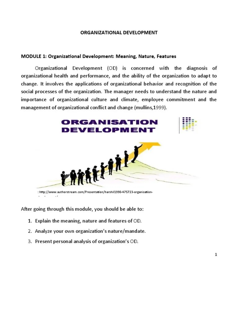 Module In Organizational Development | PDF | Organization Development ...