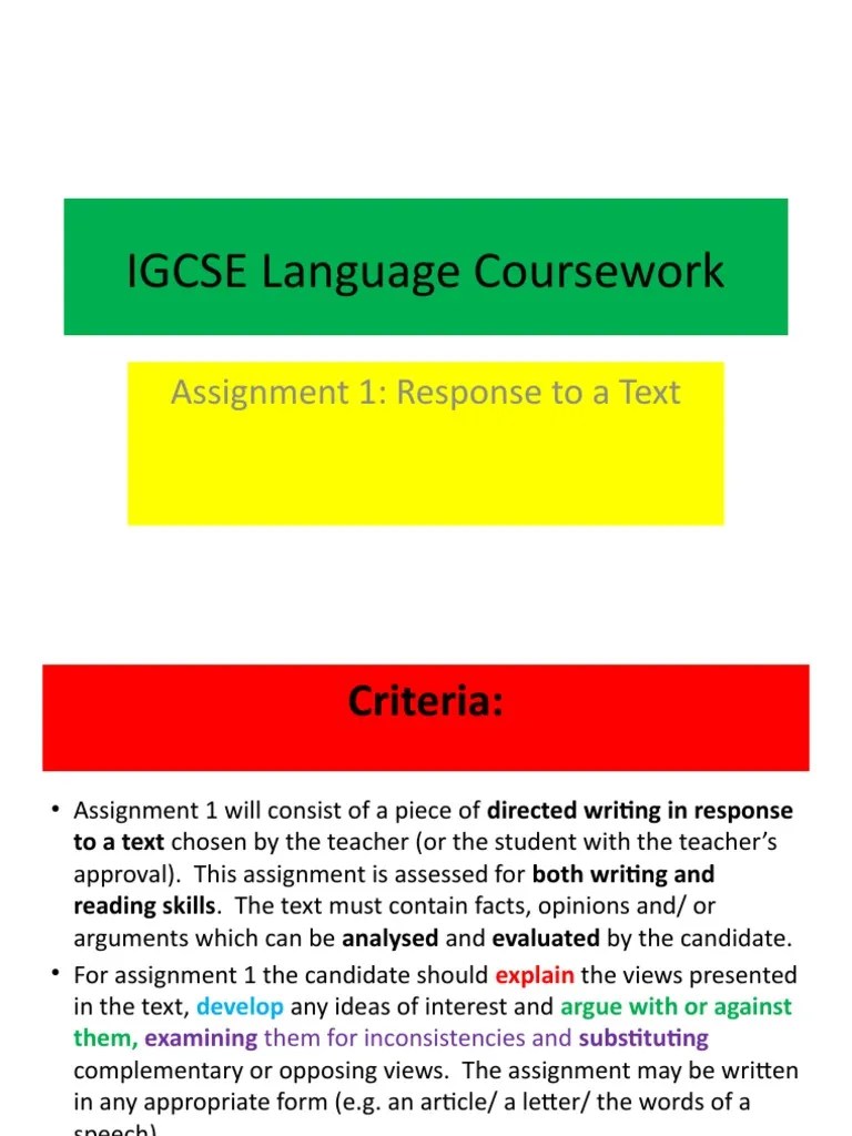 IGCSE Coursework Practise - Thunberg Assignment 1 | Download Free PDF ...