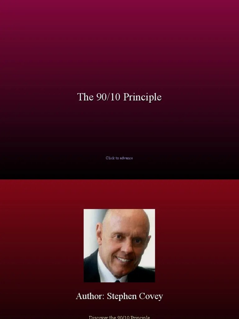 90 10 Principle | PDF