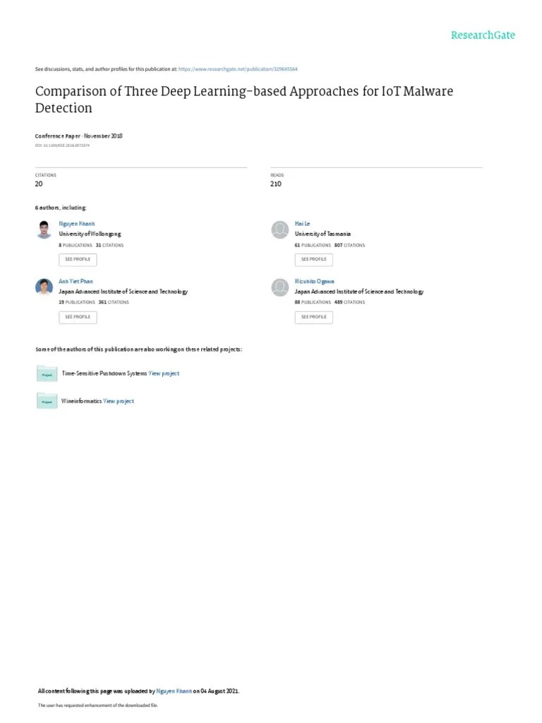 IoT Malware Detection Methods | PDF | Computing | Computer Science