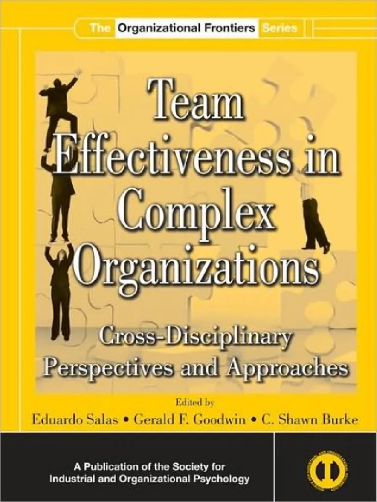 Team Effectiveness In Complex Organizations - Cross Disciplinary Perspectives And Approaches ...