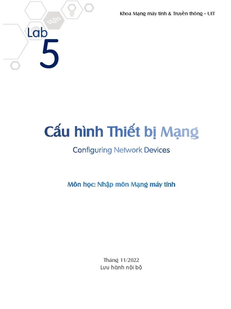 Lab 5 - Configuring Network Devices | PDF
