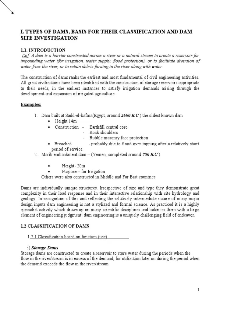 Hydraulic Structure Handout (Complete) | PDF | Dam | Stress (Mechanics)