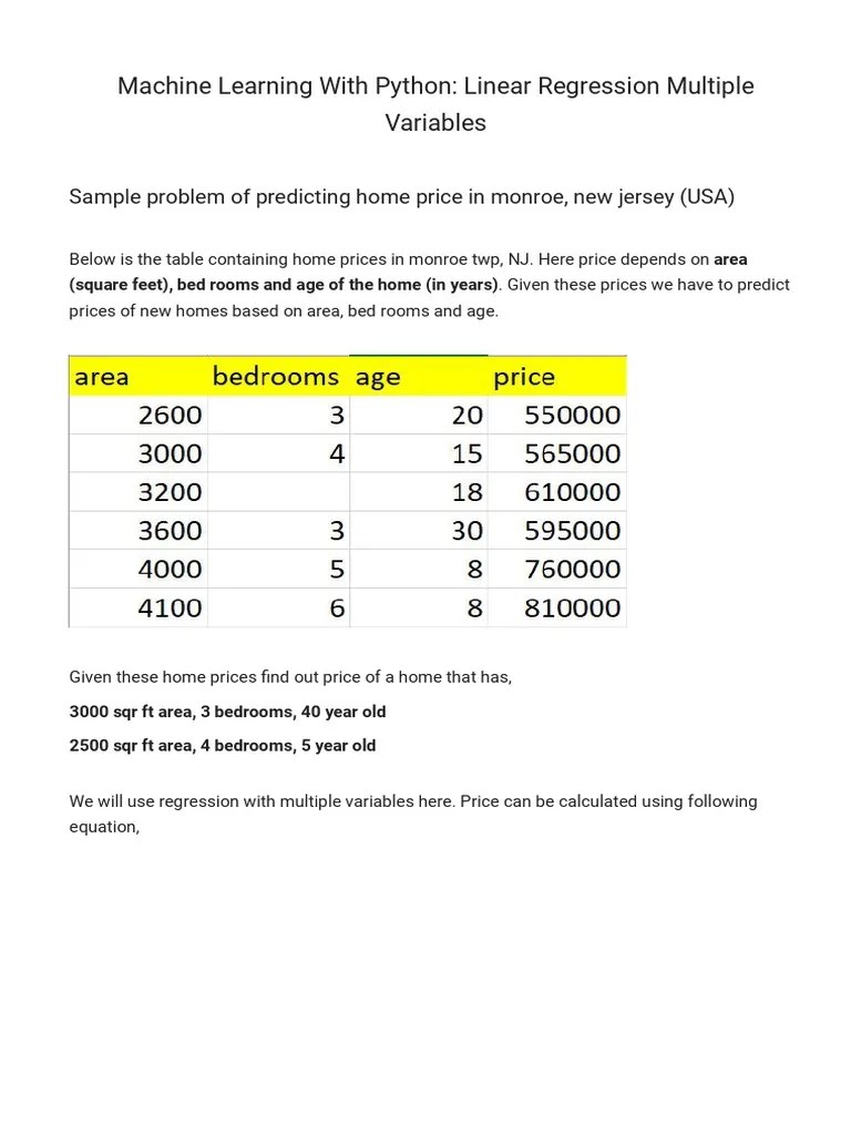 2 - Linear - Regression - Multivariate - Ipynb - Colaboratory | PDF ...