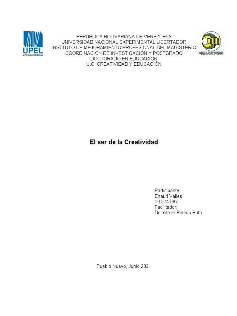 Estimulación De La Creatividad | PDF