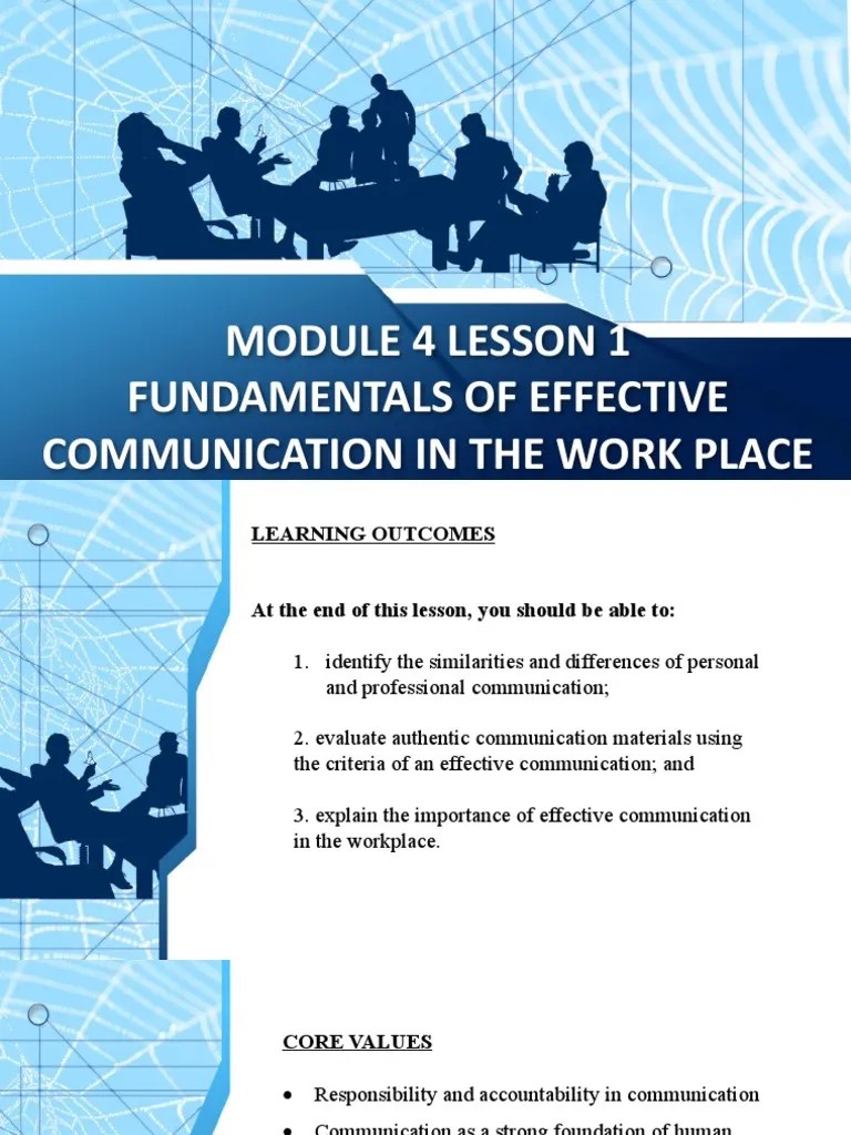 Module 4 Lesson 1 | PDF | Career & Growth