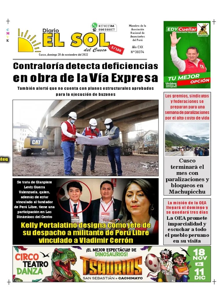 Diario El Sol Del Cusco | PDF | Perú