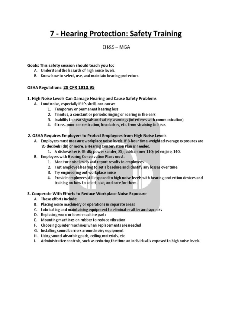 Safety Training | PDF