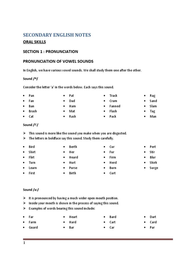 Oral Skills Guide | PDF