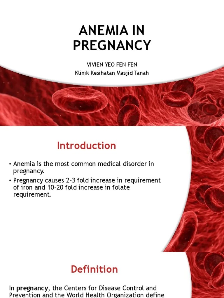 Anemia In Pregnancy | PDF | Anemia | Pregnancy