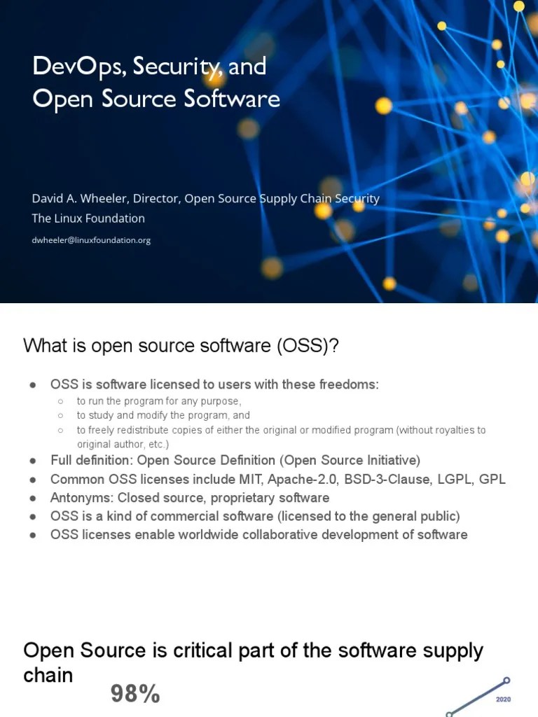 DevOps, Security, And Open Source Software | PDF | Open Source | Creative Commons License
