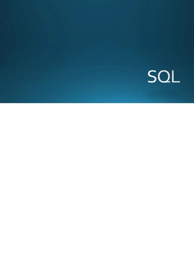 SQL Notes | PDF | Relational Database | Databases