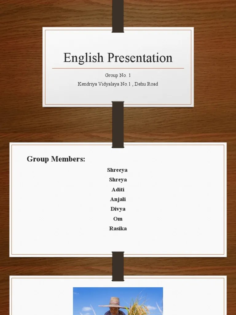 English Presentation | PDF