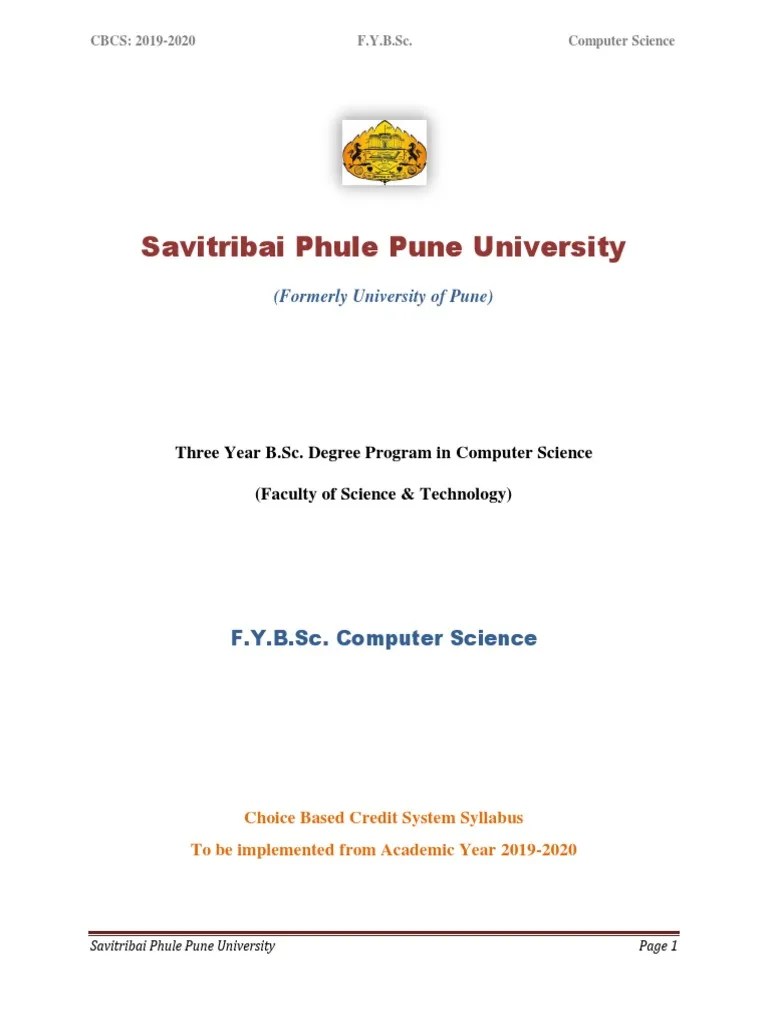 FY BSC Computer Science Syllabus | PDF | Pointer (Computer Programming ...