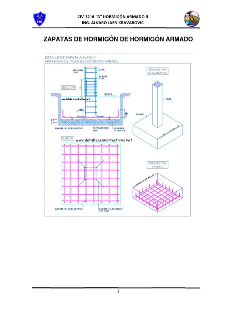Fundaciones De Hormigón Armado | PDF | Arquitectura | Diseño Arquitectonico