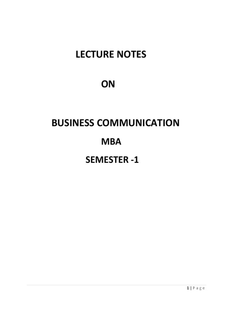 Business Communication | PDF