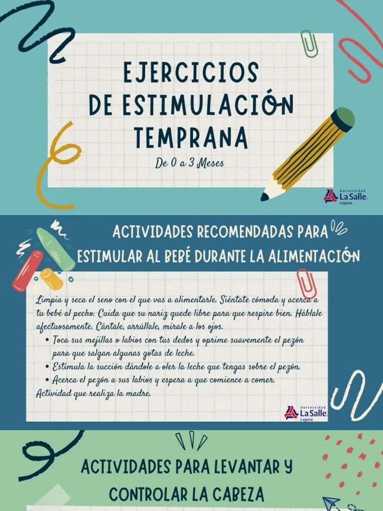 Ejercicios De Estimulación Temprana De 0 A 3 Meses | PDF | Mano