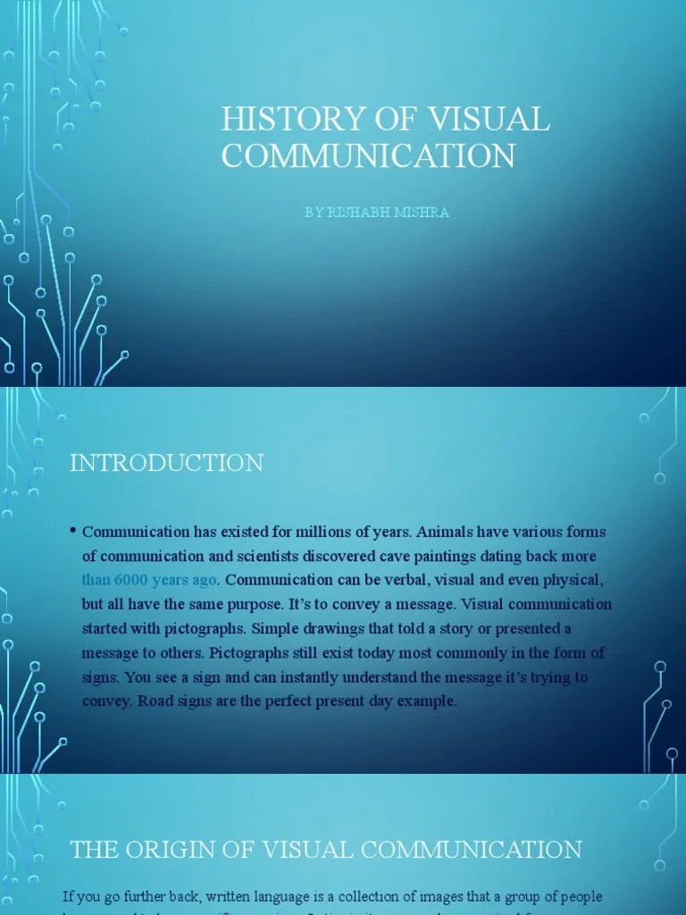 History Of Visual Communication 3rd Semester | PDF | Animation ...