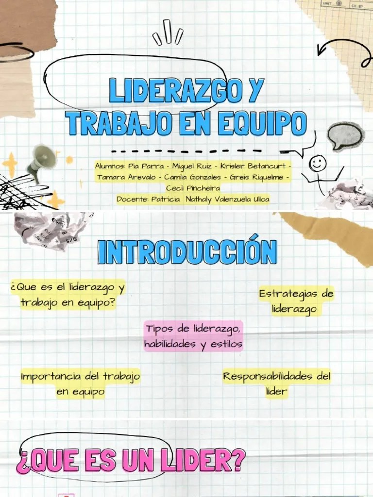 Liderazgo Y Trabajo En Equipo | PDF