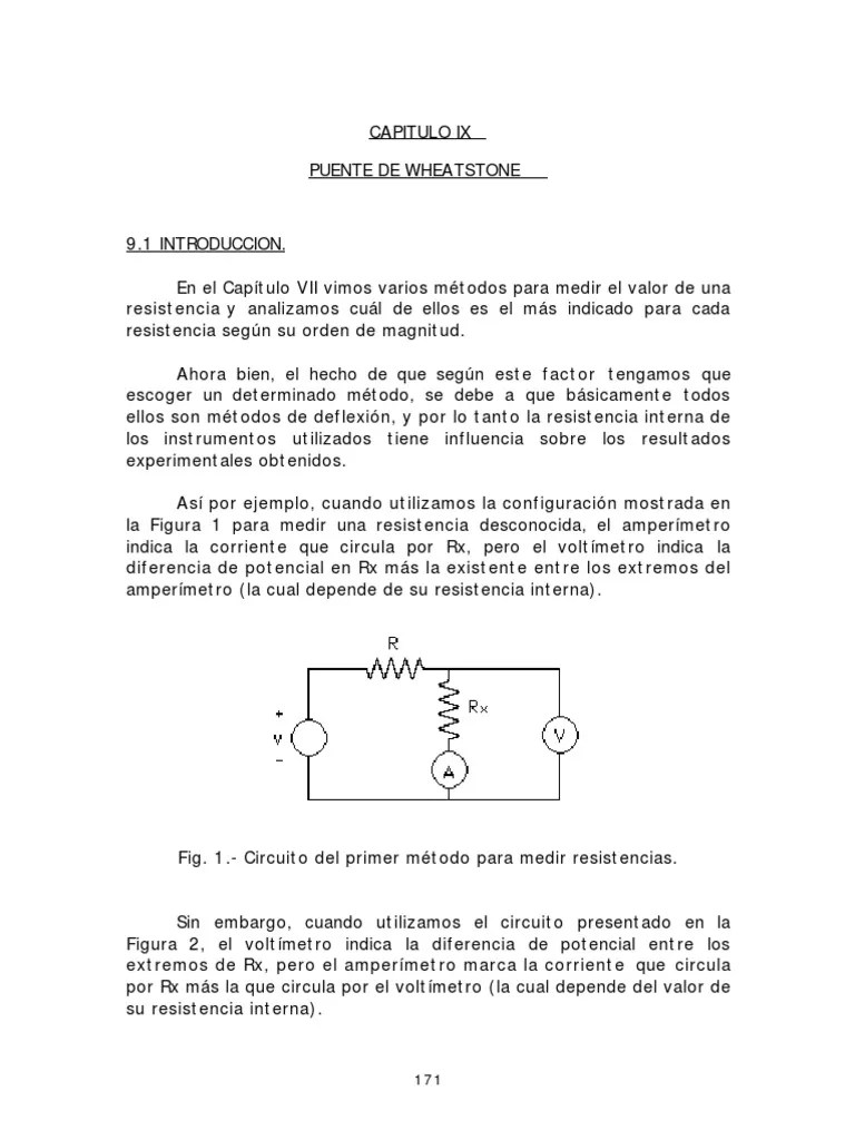 Puente De Wheatstone | PDF | Resistor | Resistencia Eléctrica Y Conductancia
