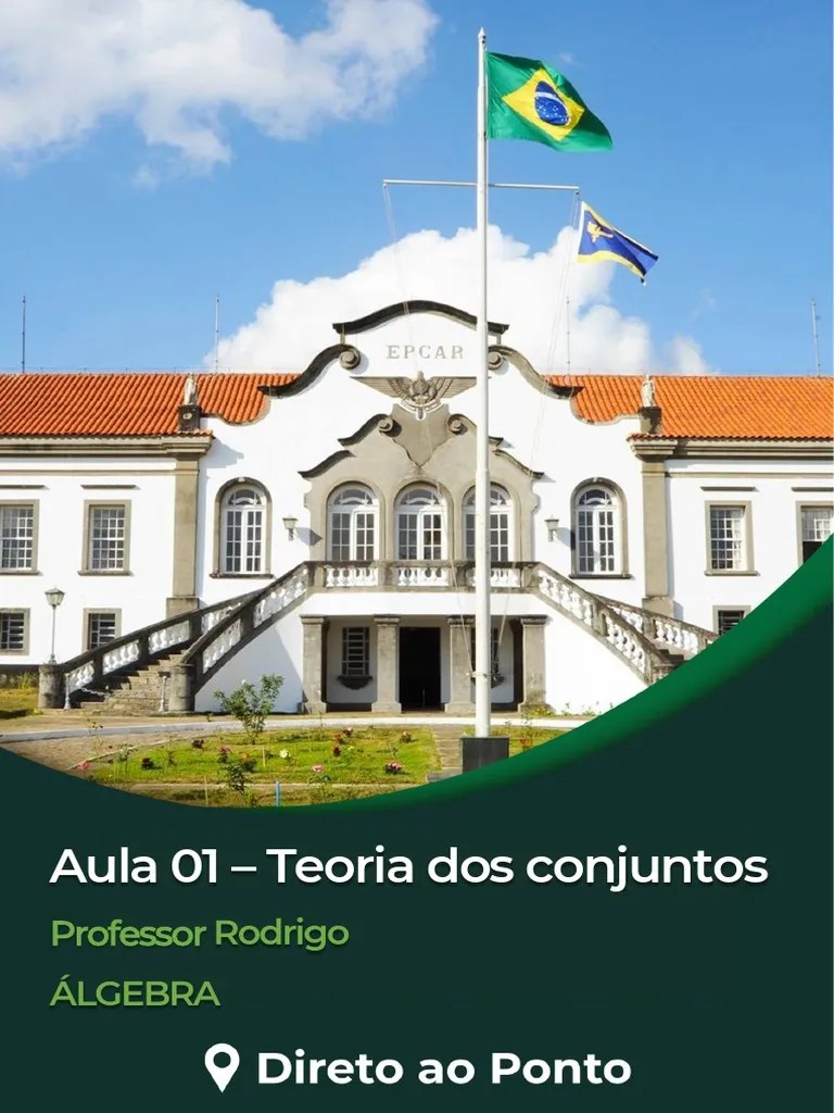 Aula 01 Álgebra PDF | PDF | Conjunto (Matemática) | Conjunto Vazio (Matemática)