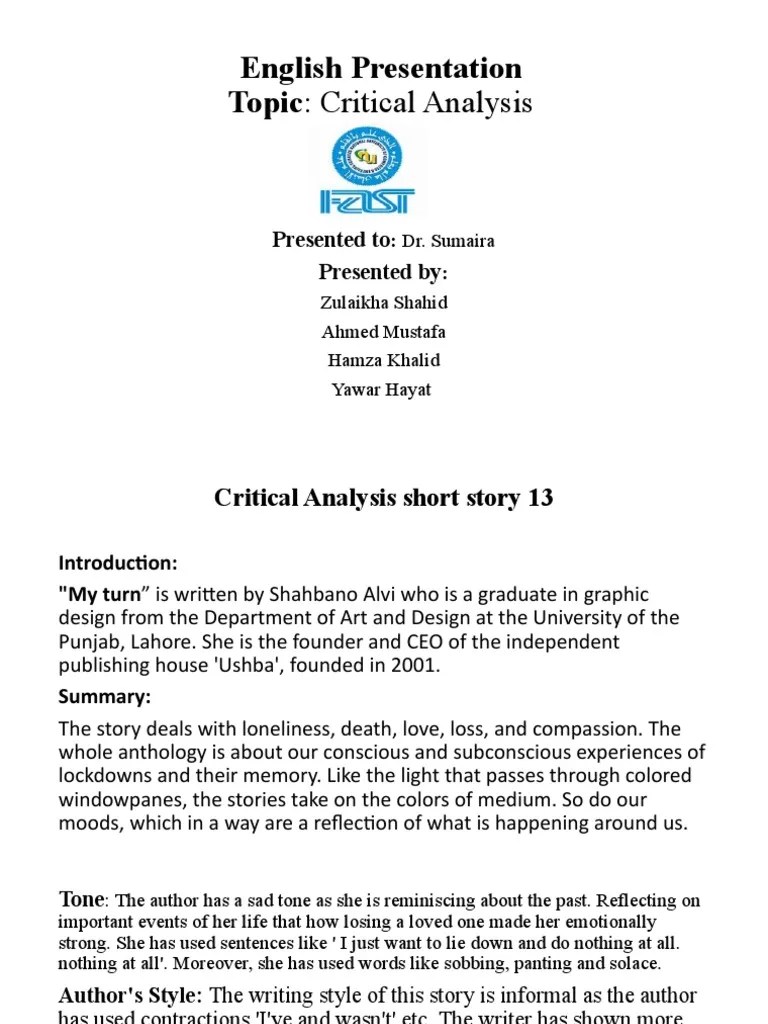 Critical Analysis | PDF | Critical Thinking | Experience