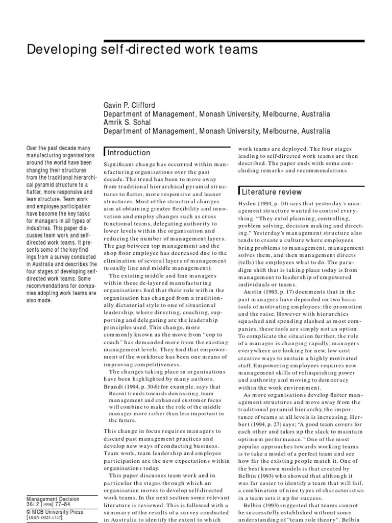 Developing Self Directed | PDF | Empowerment | Leadership