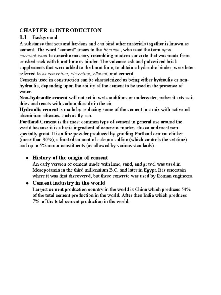 Cement Manufacturing And Glimpses On Environmental Impact | PDF | Cement | Concrete