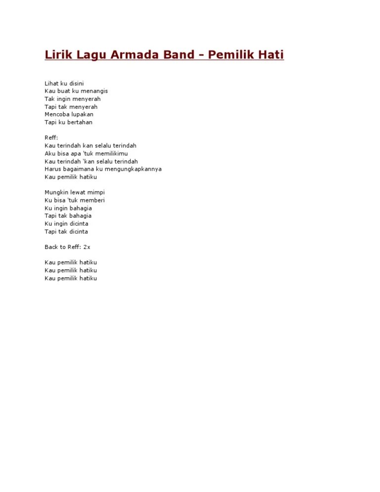 Hesty merupakan koleksi lirik lagu tanpa kunci gitar / chord dasar terbaik dari kami yang dipublikasikan pada tanggal : Download Lagu Kau Terindah Kan Slalu Terindah Cover