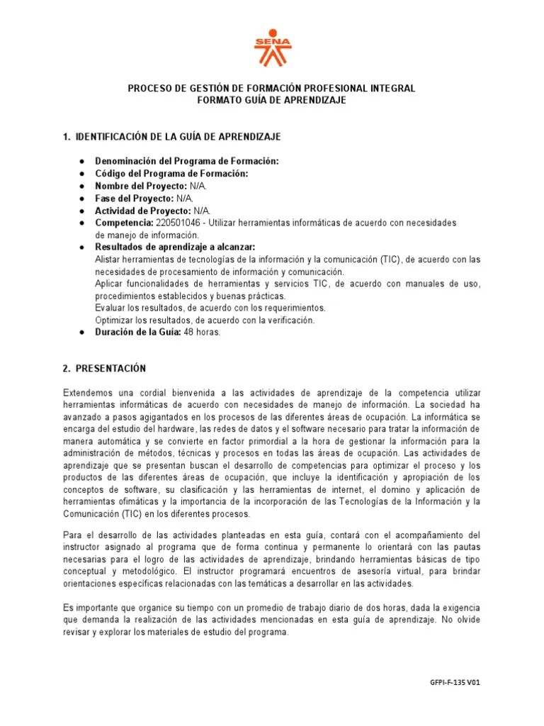 Guia De Aprendizaje - 1 | PDF | Software | Red Mundial