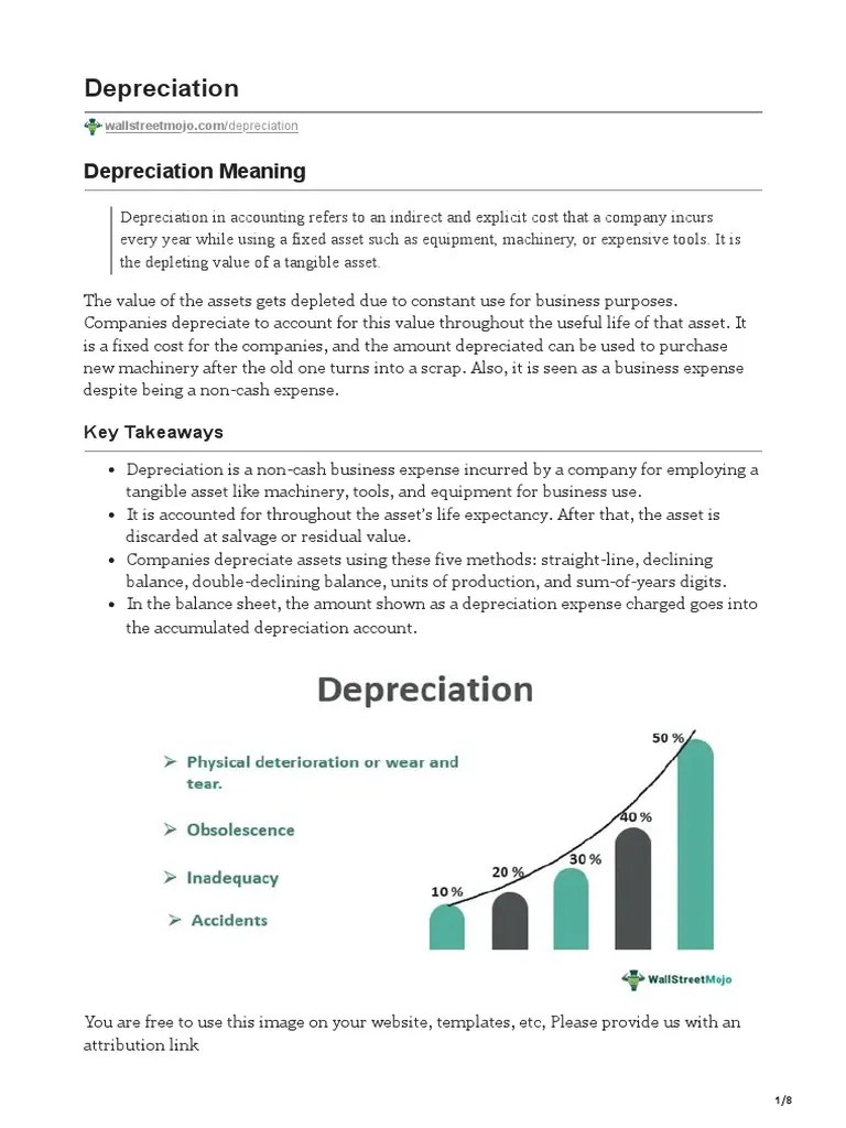 Depreciation | PDF | Depreciation | Business Economics