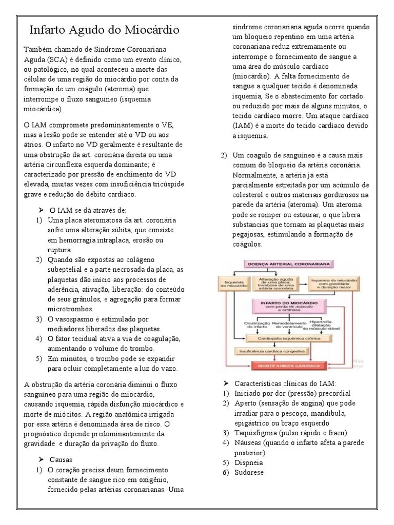 Infarto Agudo Do Miocárdio | PDF | Infarto Do Miocárdio | Coração