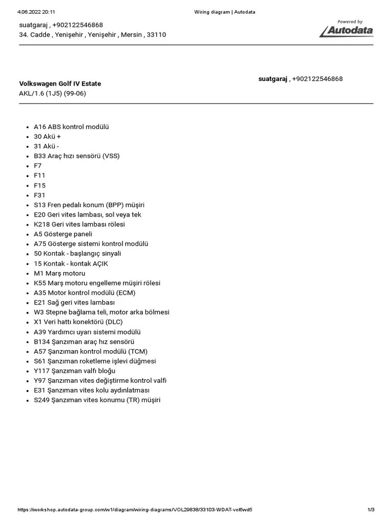 01M TRANSMISSION Wiring Diagram - Autodata | PDF