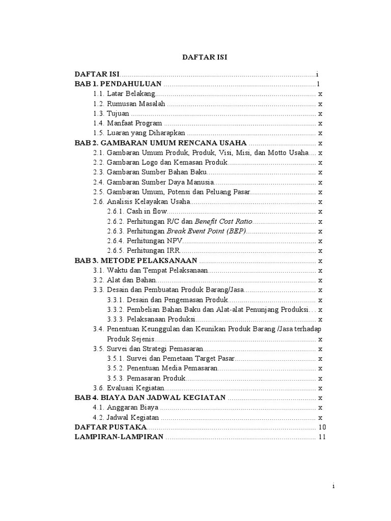 Template-Proposal PKM-K-180322 | PDF