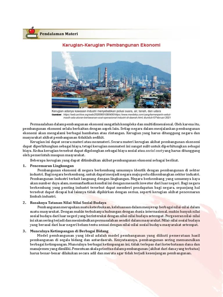 Bab - 2 - Kerugian Pembangunan Ekonomi | PDF