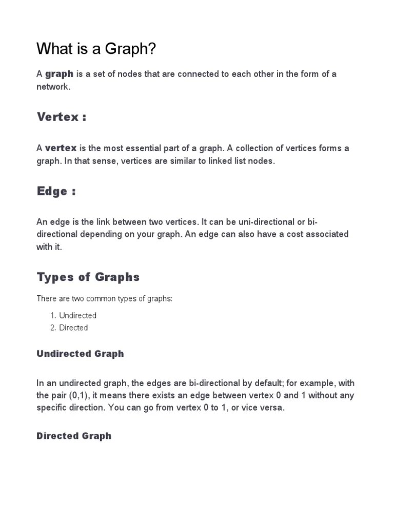 Introduction To Graph - Python | PDF | Vertex (Graph Theory) | Computer ...