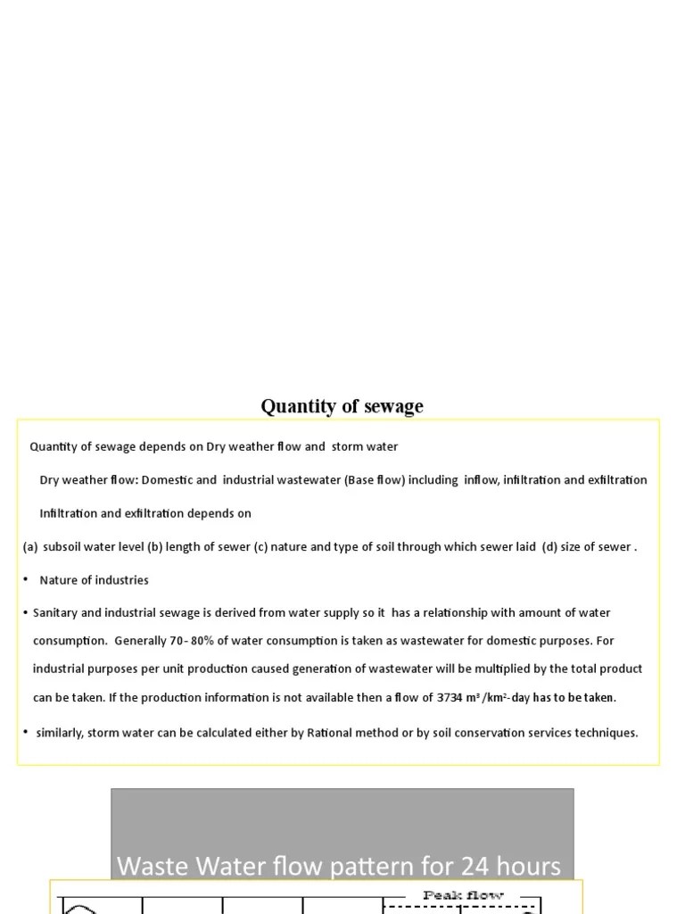 3 Sewage And Sewer Design | PDF | Sanitary Sewer | Sewage