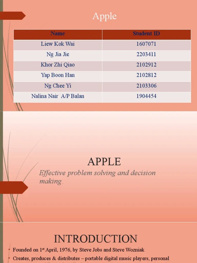 Apple PPT Updated | PDF | Apple Inc. | Supply Chain