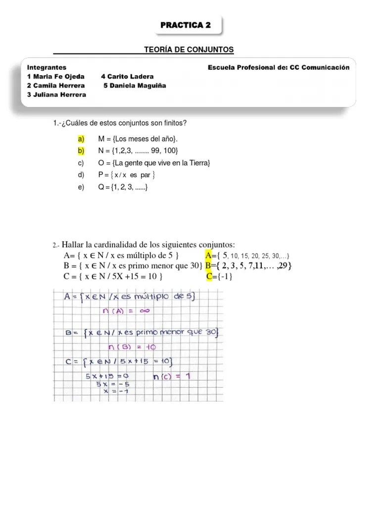 2 Teoría De Conjuntos Resuelto | PDF