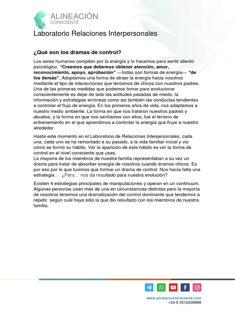 Relaciones Interpersonales - Sincronia | PDF