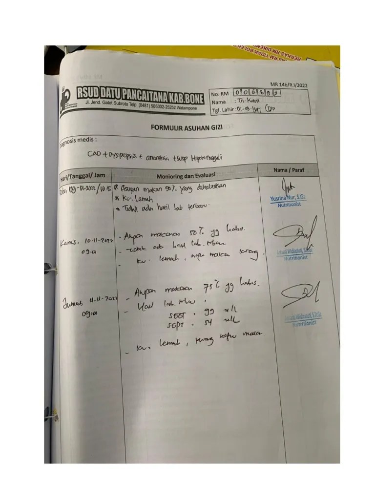 Monitoring Dan Evaluasi Gizi | PDF