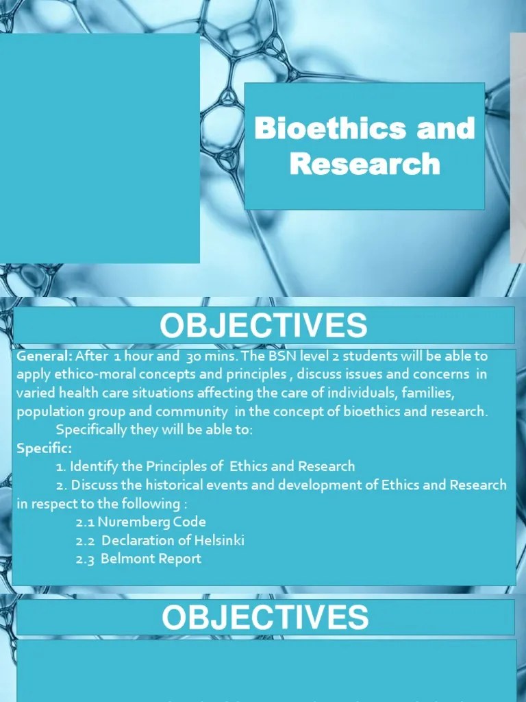 4.1 Bioethics And Research | PDF | Informed Consent | Science