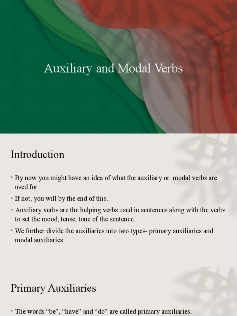 Auxiliary And Modal Verbs Explained | PDF | Verb | Languages