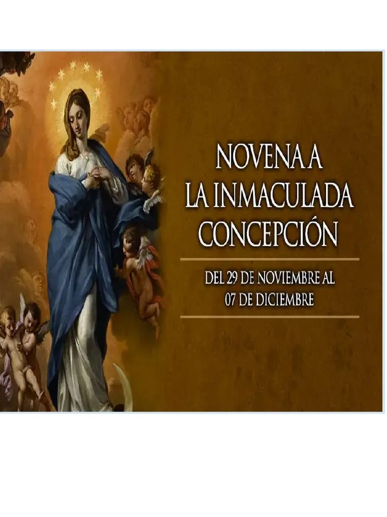 Novena A La Inmaculada Concepción | PDF | María, Madre De Jesús ...