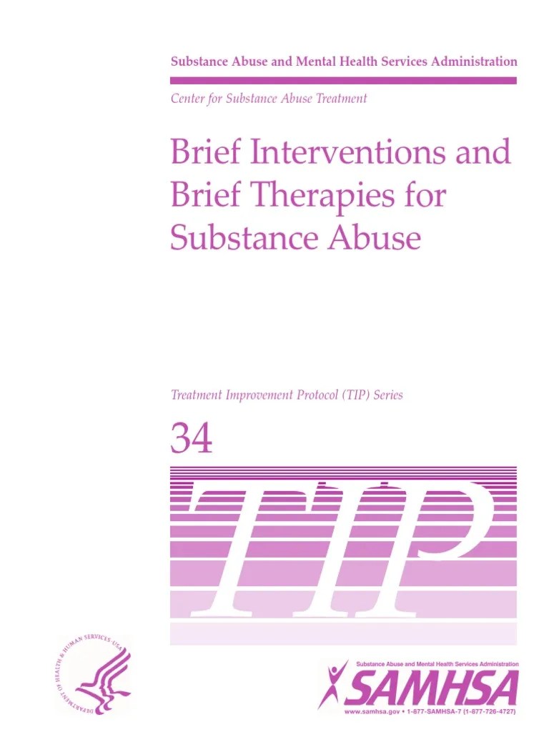 Brief Interventions And Brief Therapies For Substance Abuse | PDF ...