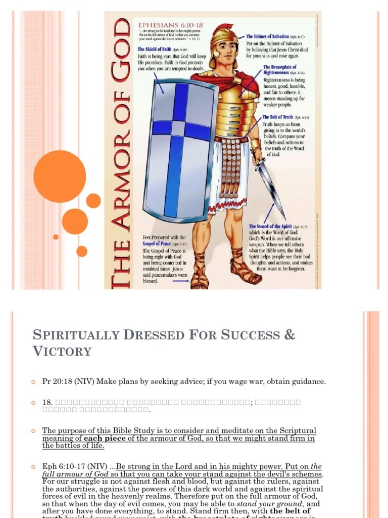 Bible Study-Armor Of God | PDF | Armor Of God | Religious Belief And Doctrine