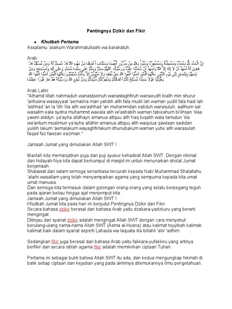 Khutbah Jumat Ke 2 | PDF