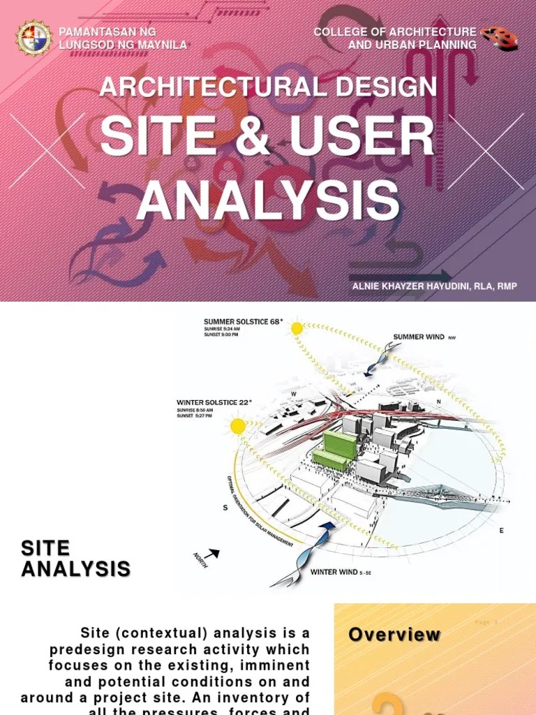 Architectural Design 3 - Lecture 3 - Site & User Analysis | PDF ...