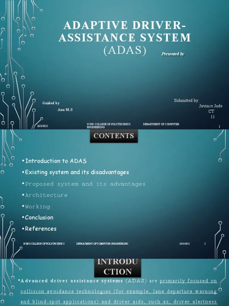 Adaptive Driver Assistance System (ADAS) | PDF | Traffic | Road Transport